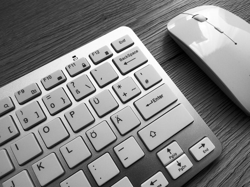 A polished keyboard.